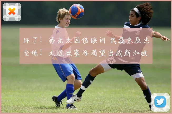 坏了！蒋光太因伤缺训 武磊朱辰杰合练！大连坎塞洛渴望出战新加坡